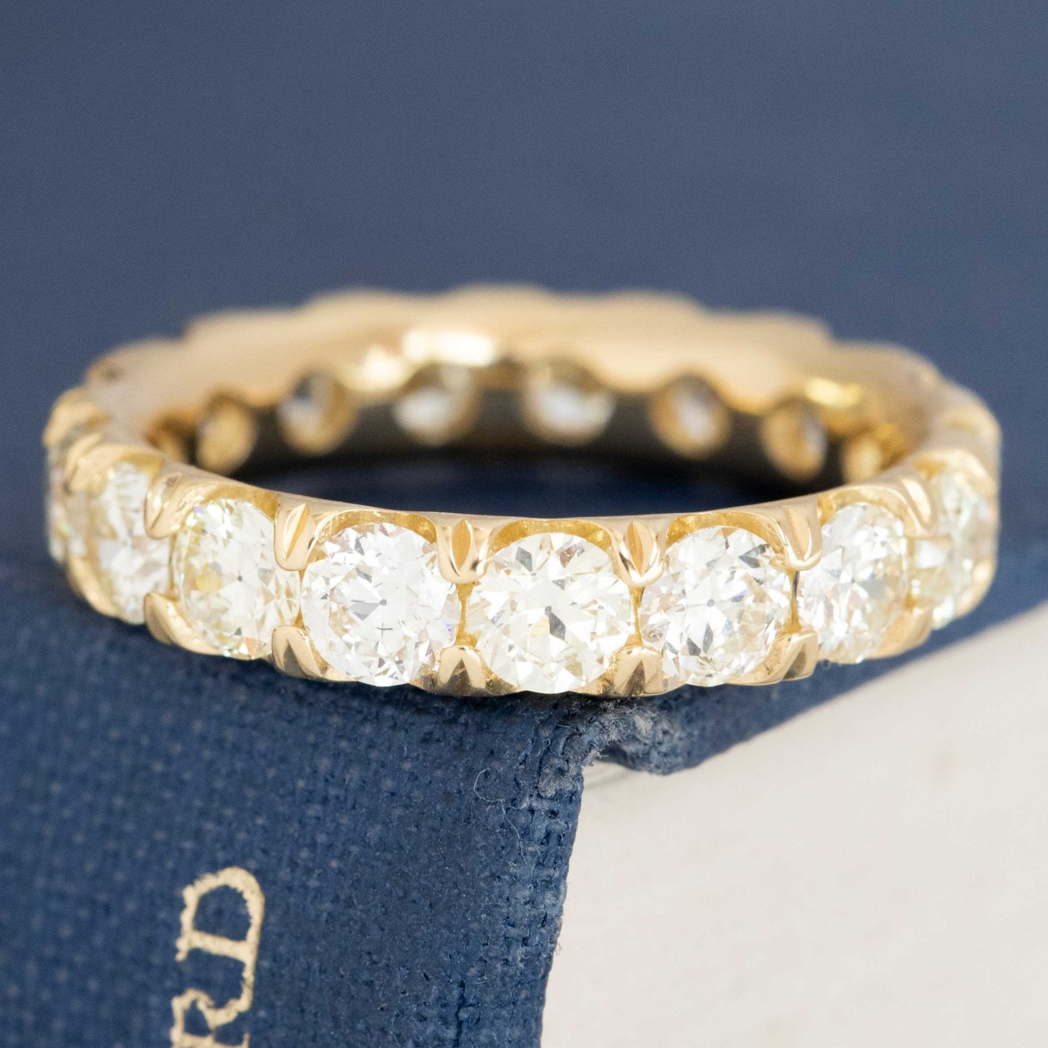 3.17ctw Old European Cut Diamond Eternity Band