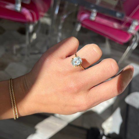 3.18ct Emerald Cut Diamond, GIA