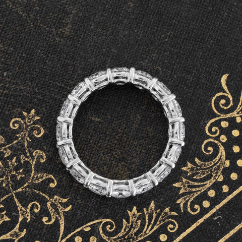 3.20ctw Round Brilliant Cut Diamond Eternity Band, by Brilliantly Engaged