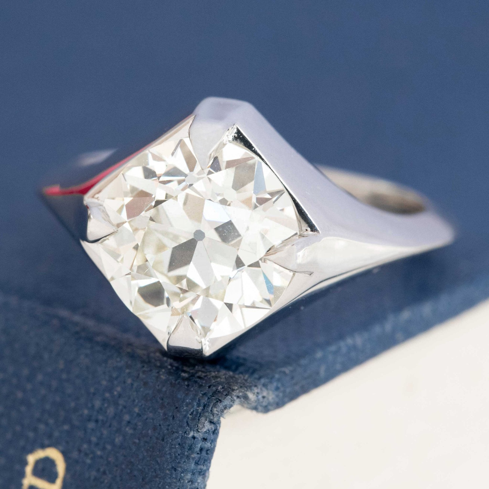 Jewels by Grace 3.21ct Old European Cut Diamond Solitaire