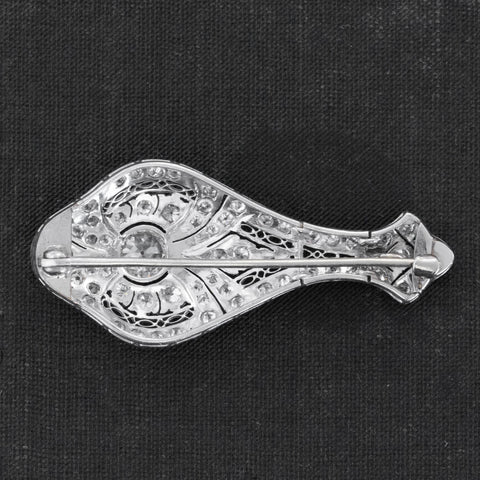 3.23ctw Edwardian Old European Cut Diamond Brooch/Pendant