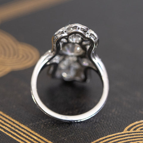 3.23ctw (Est) Art Deco Diamond Dinner Ring
