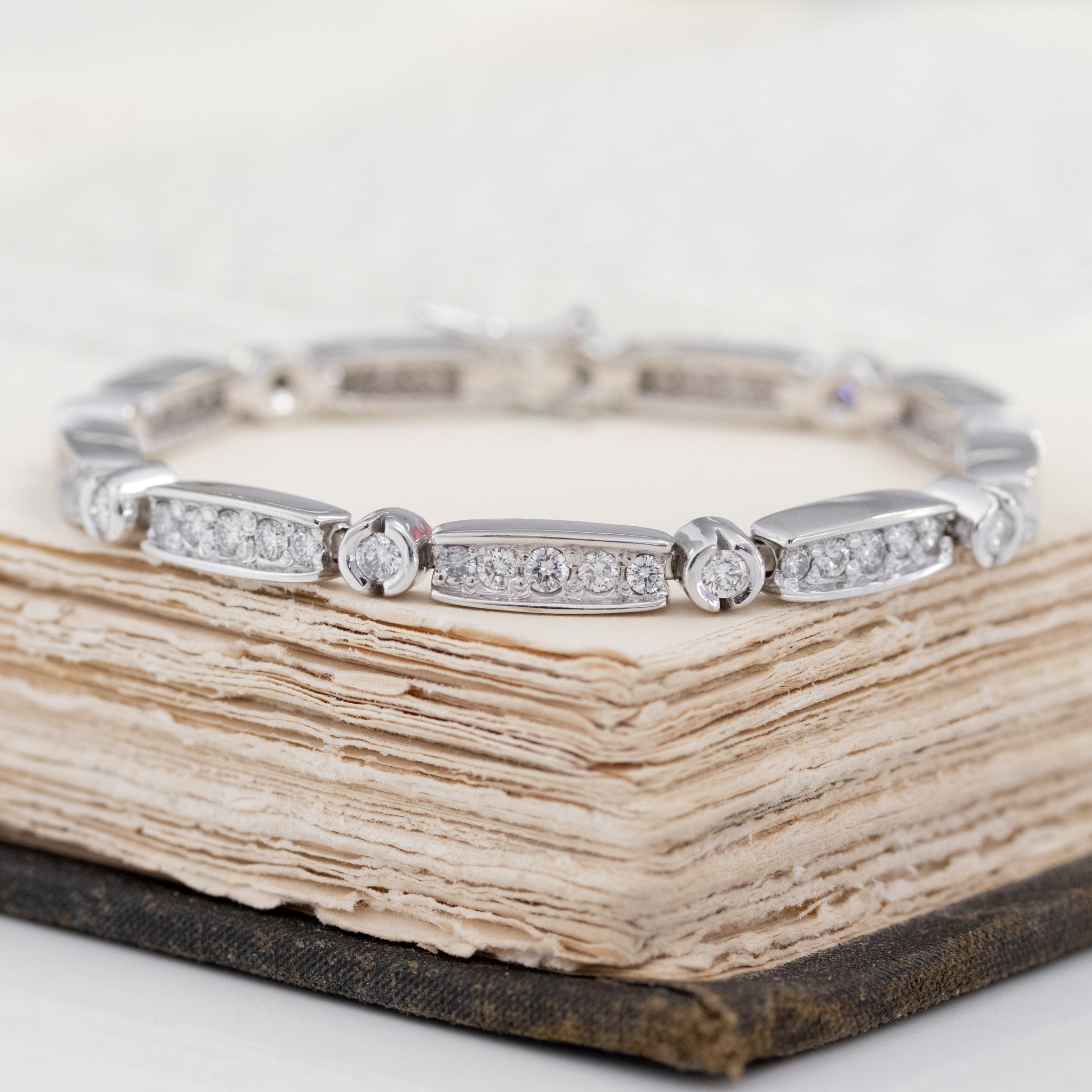 3.25ctw Round Brilliant Cut Diamond Bracelet