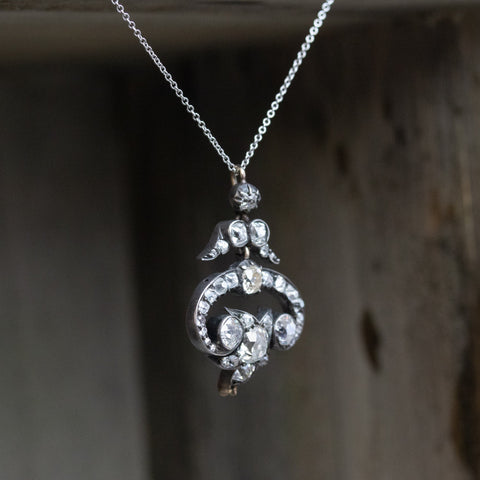 3.25ctw Victorian Fancy Diamond Pendant