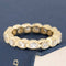 3.29ctw Elongated Old Mine Cut Diamond Bezel Eternity Band