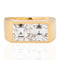3.36ctw Vintage Asscher Cut Diamond Twin Stone Ring, GIA