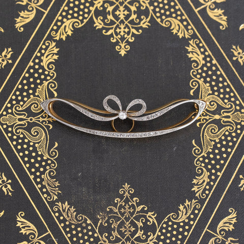 .33ctw Edwardian Diamond Barette