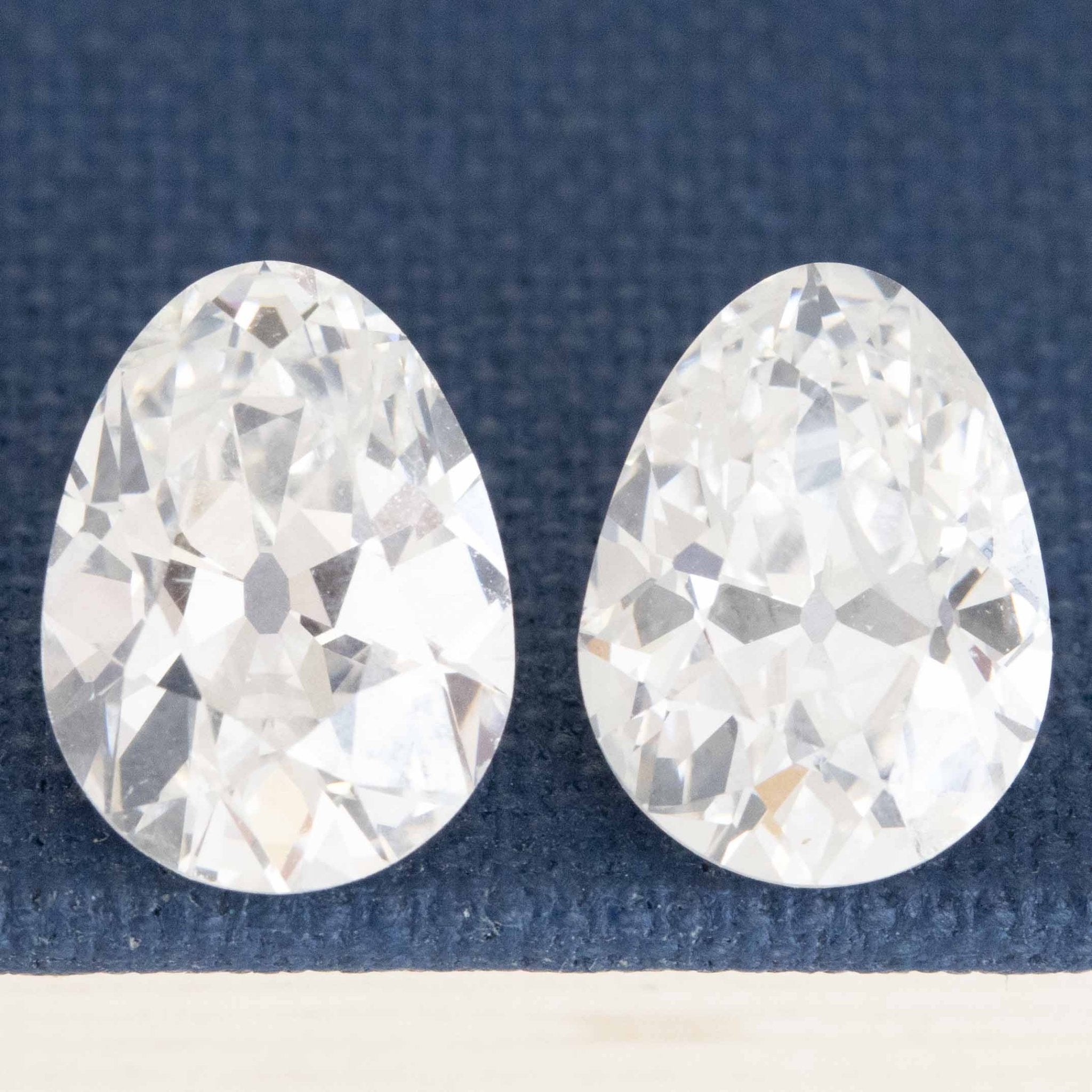 3.51ctw Pear Cut Diamond Match Pair, GIA G VS/SI