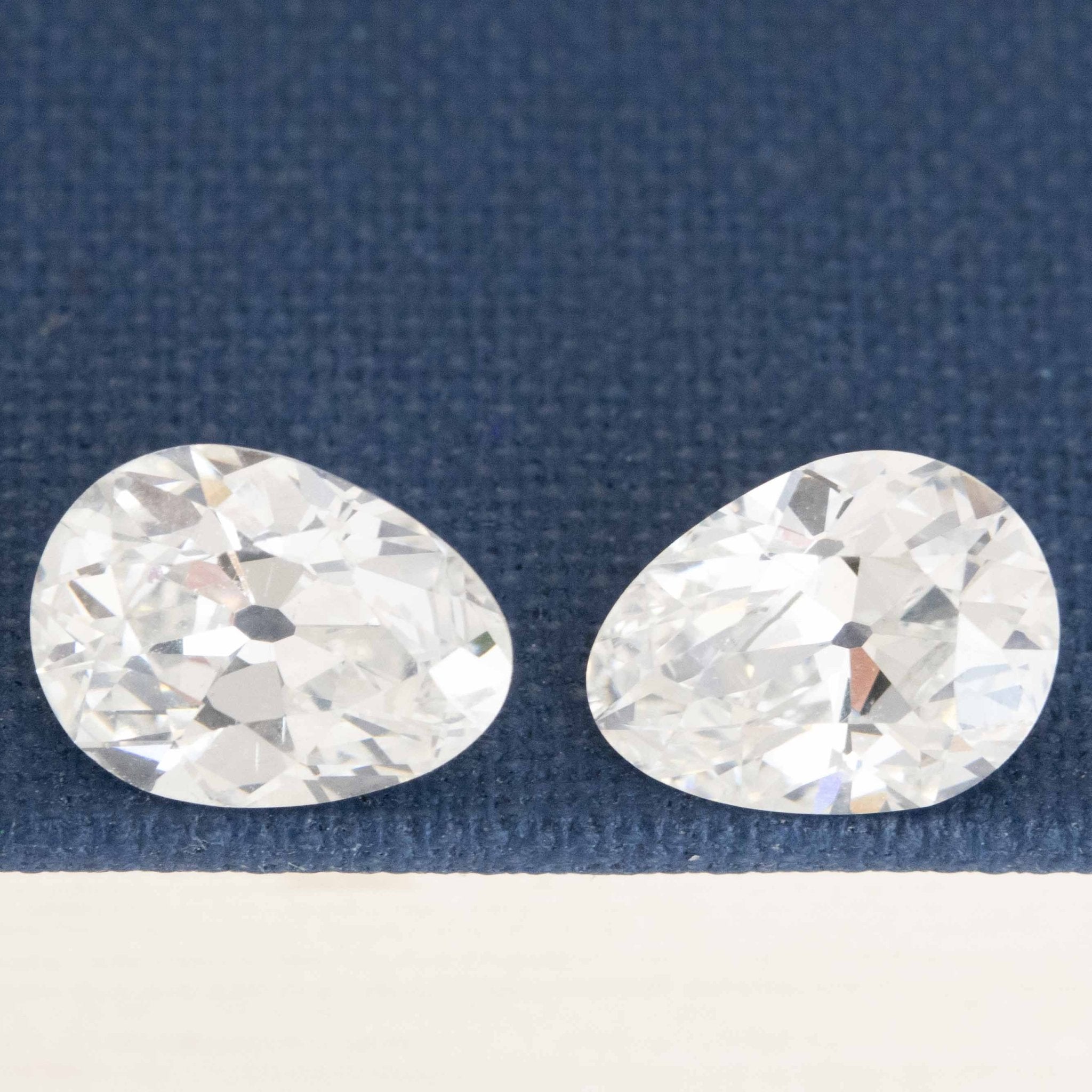 3.51ctw Pear Cut Diamond Match Pair, GIA G VS/SI