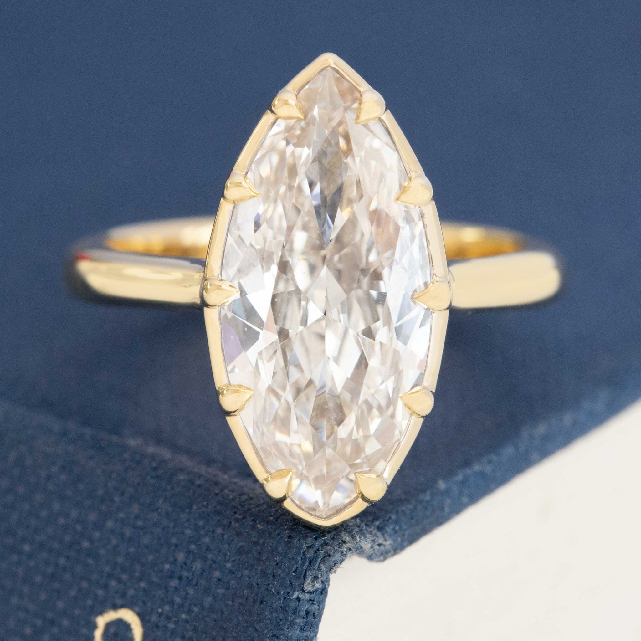3.56ct Marquise Cut Diamond Solitaire, GIA