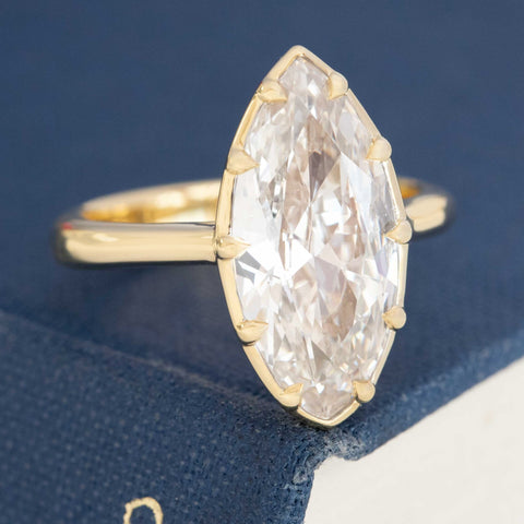 3.56ct Marquise Cut Diamond Solitaire, GIA