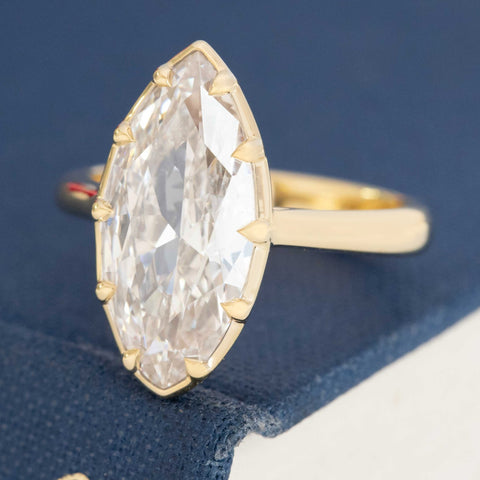 3.56ct Marquise Cut Diamond Solitaire, GIA
