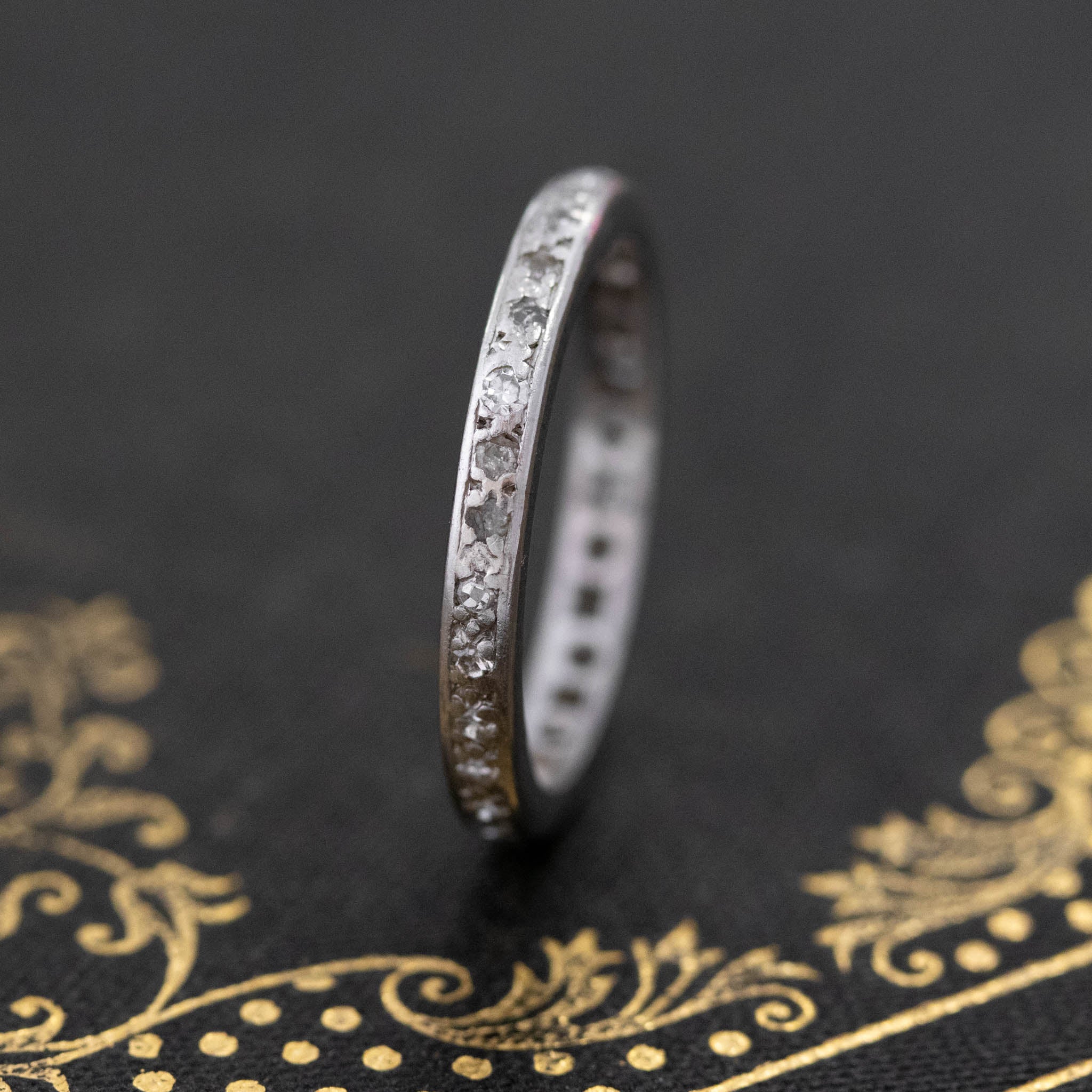 .35ctw Vintage Single Cut Diamond Eternity Band