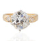 3.66ctw Old Mine Cut Diamond Ring, GIA J