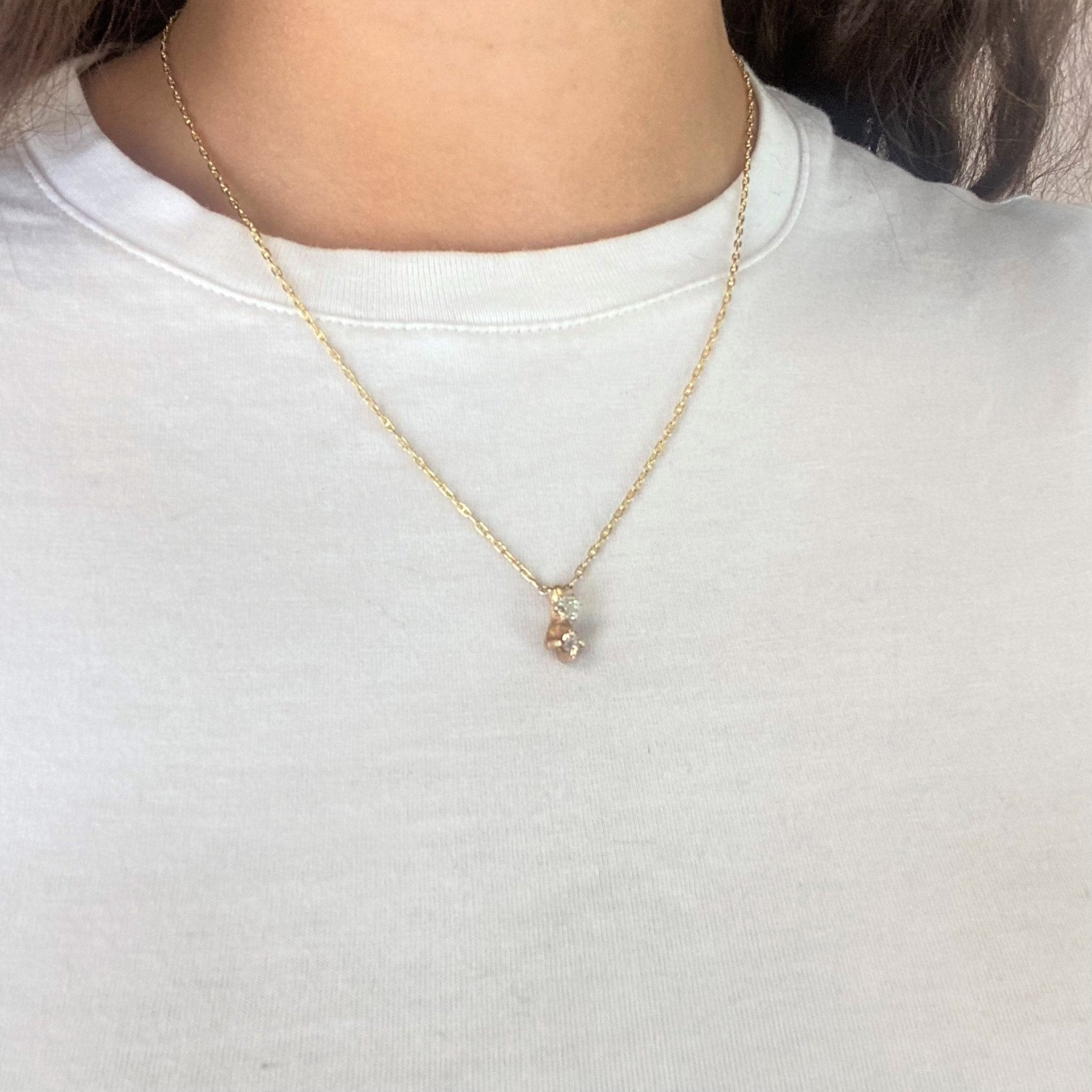 .36ctw Vintage Diamond Claw Pendant
