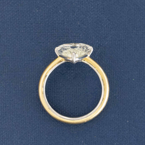 3.72ct Pear Cut Diamond Solitaire by Taffin