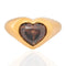 3.84ct Heart Cut Diamond Bezel Solitaire, GIA