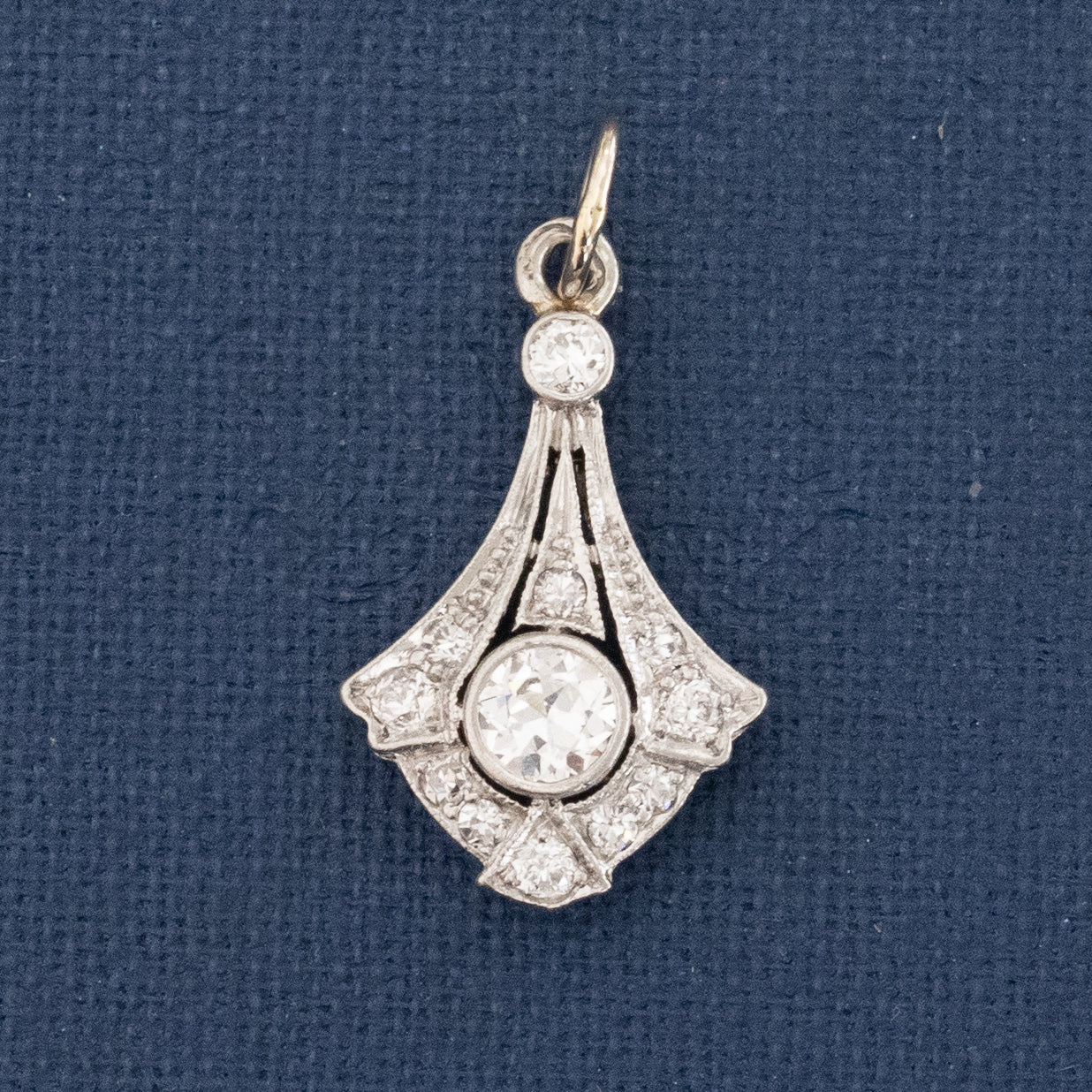 .38ctw Art Deco Diamond Navette Charm