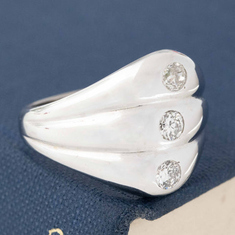 .38ctw Diamond Triple Dome Ring