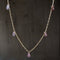 4.01ctw Pink Spinel Ombre Station Necklace