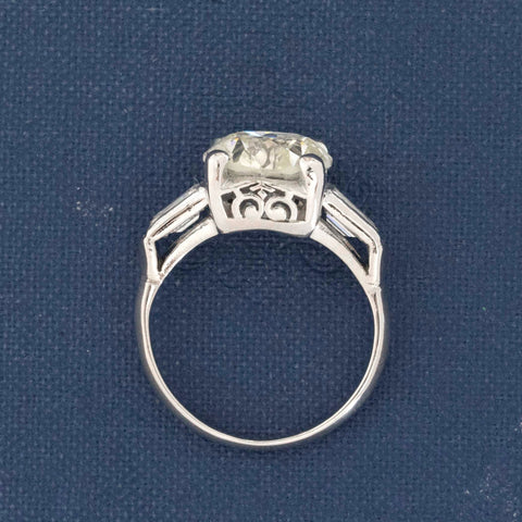 4.03ct Old European Cut Diamond Ring
