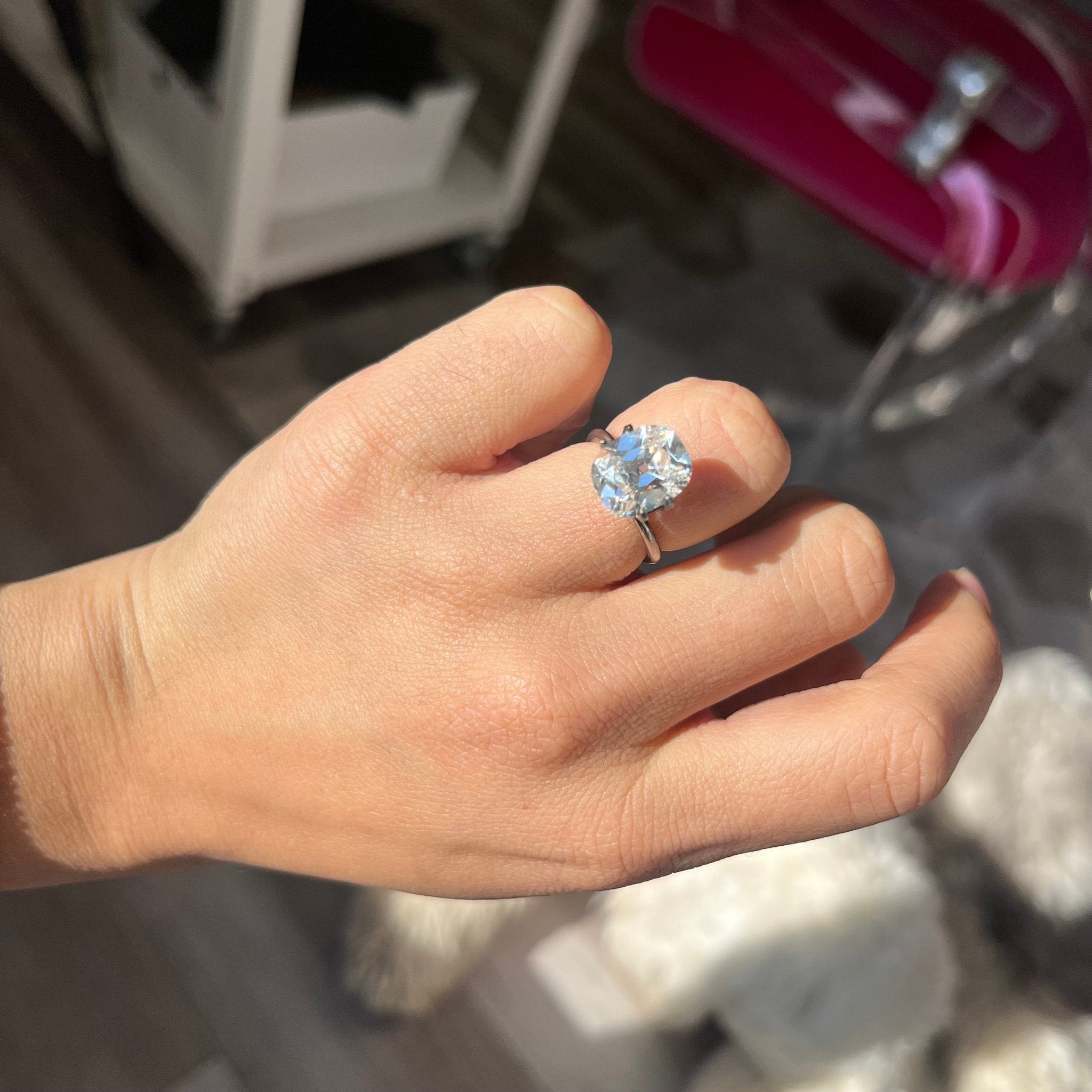 4.12ct Old Mine Cut Diamond