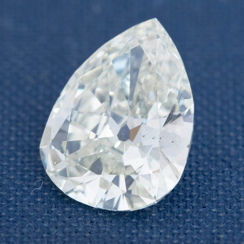 4.24ct Antique Pear Cut Diamond, GIA L SI2