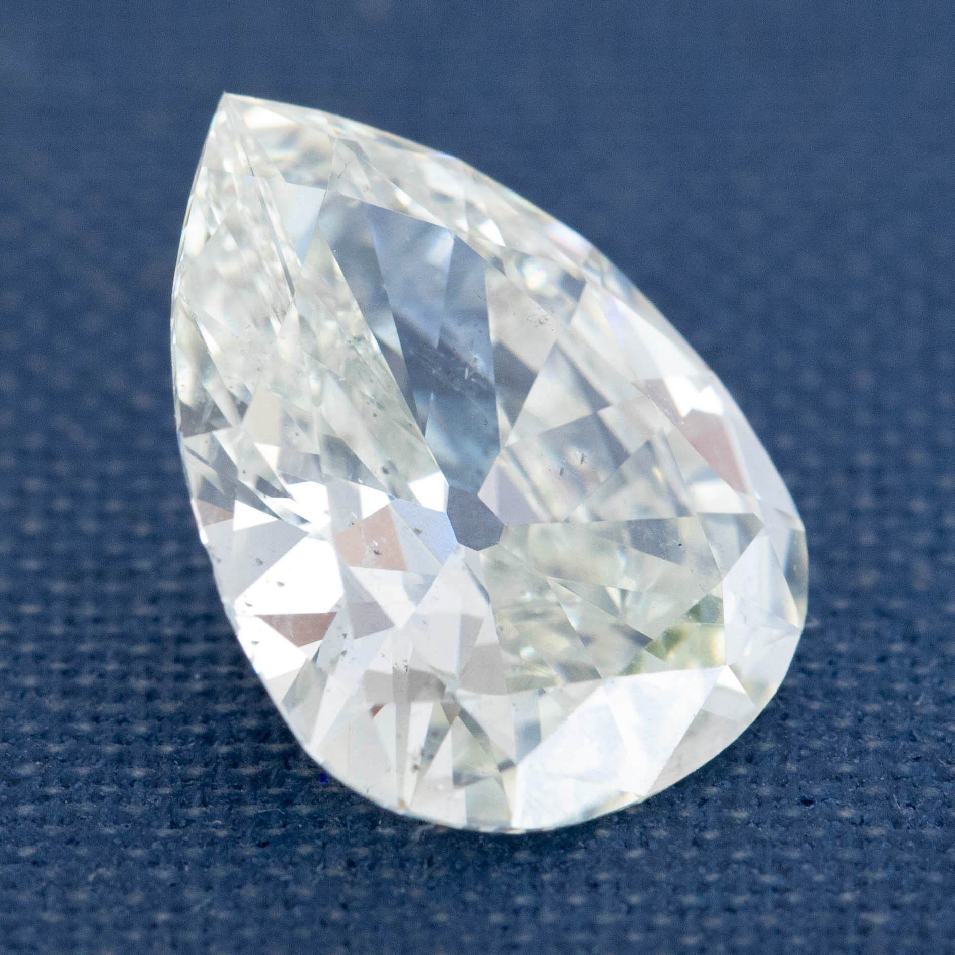 4.24ct Antique Pear Cut Diamond, GIA L SI2