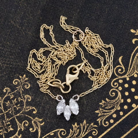 .42ctw Marquise Cut Diamond Component Pendant