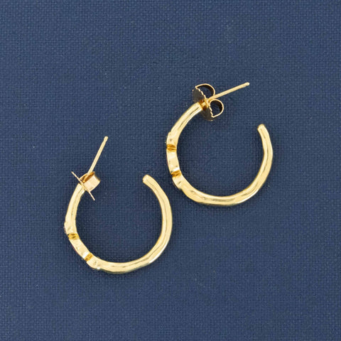 .43ctw Diamond & Sapphire Hoop Earrings by Ippolita