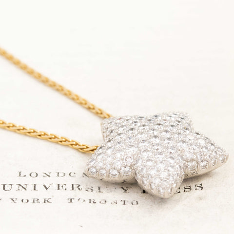 4.50ctw Diamond Pave Star Slider Pendant, by Kurt Wayne
