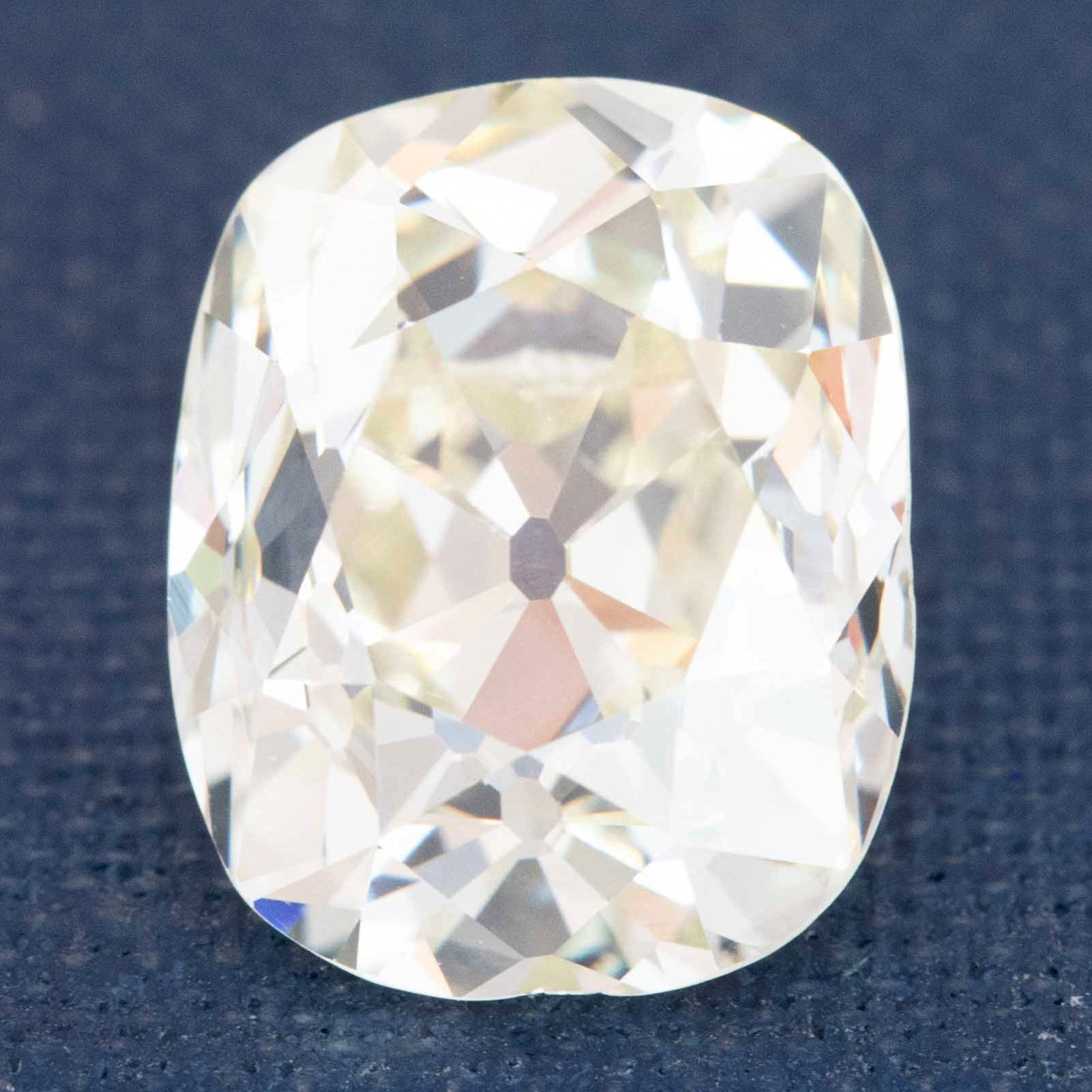 4.56ct Elongated Old Mine Cut Diamond, GIA