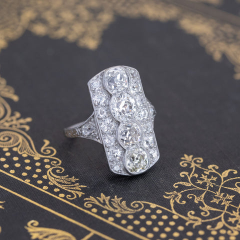 4.64ctw Edwardian Dinner Ring