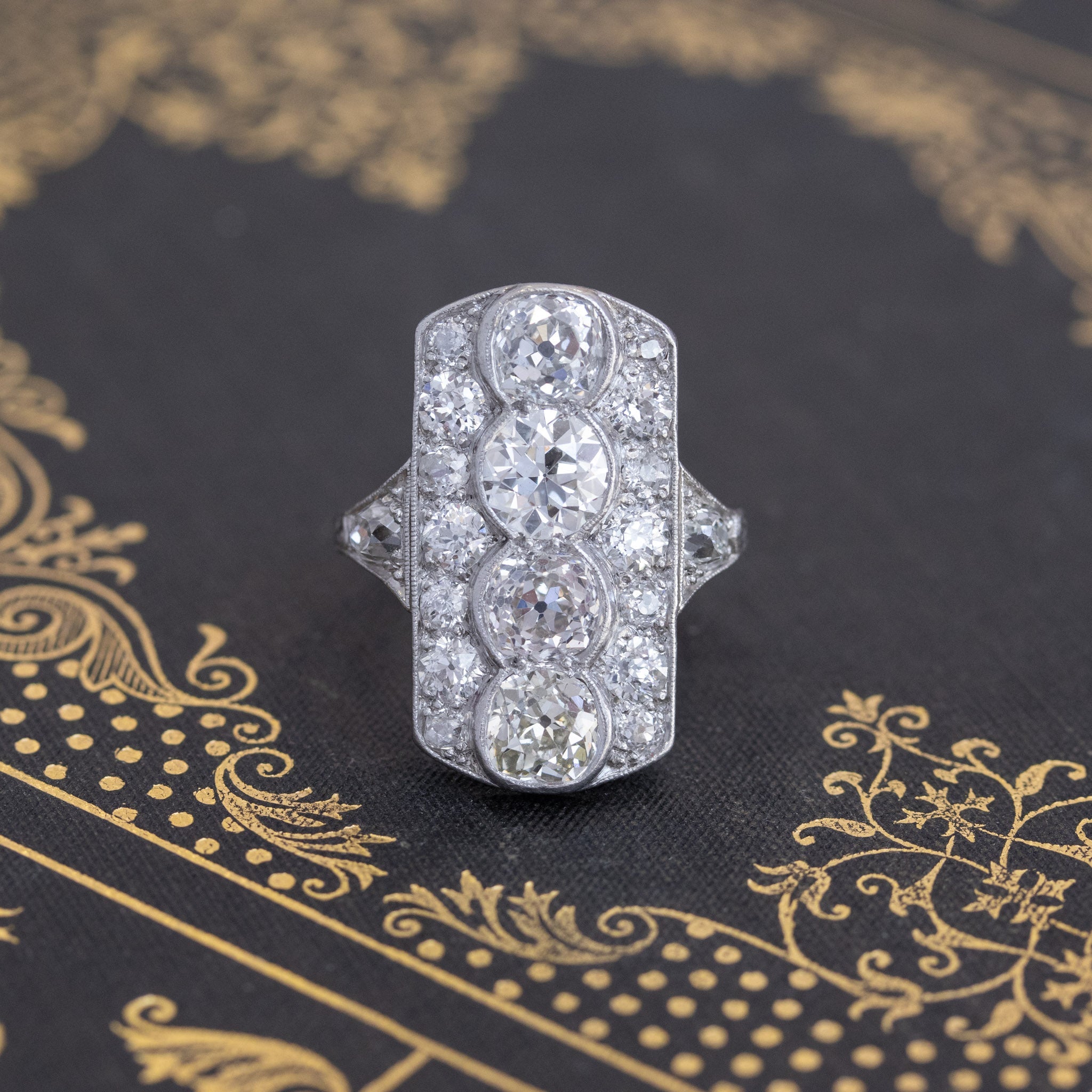 4.64ctw Edwardian Dinner Ring