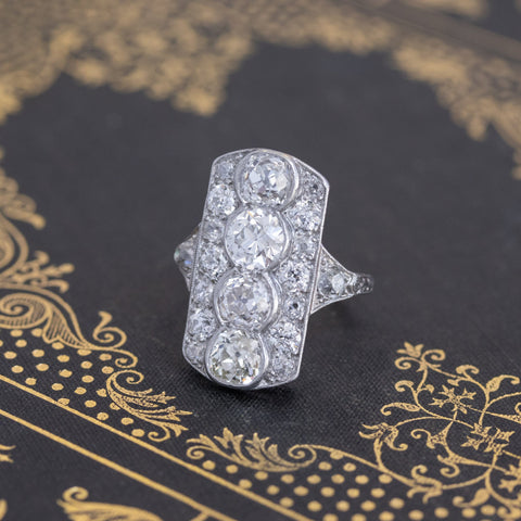 4.64ctw Edwardian Dinner Ring