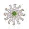 4.65ctw Antique Diamond & Demantoid Garnet Brooch/Pendant