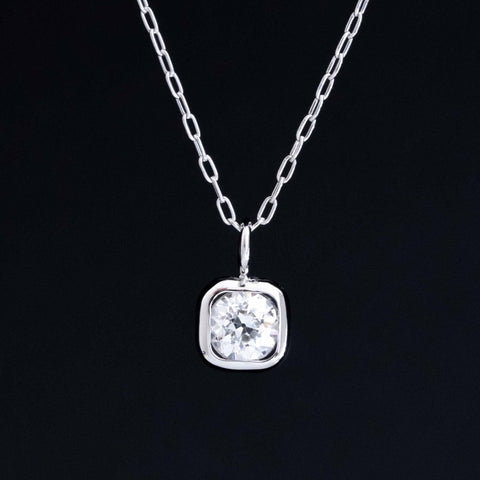 .46ct Old European Cut Diamond Bezel Pendant
