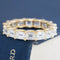 4.70ctw Emerald Cut Diamond Eternity Band