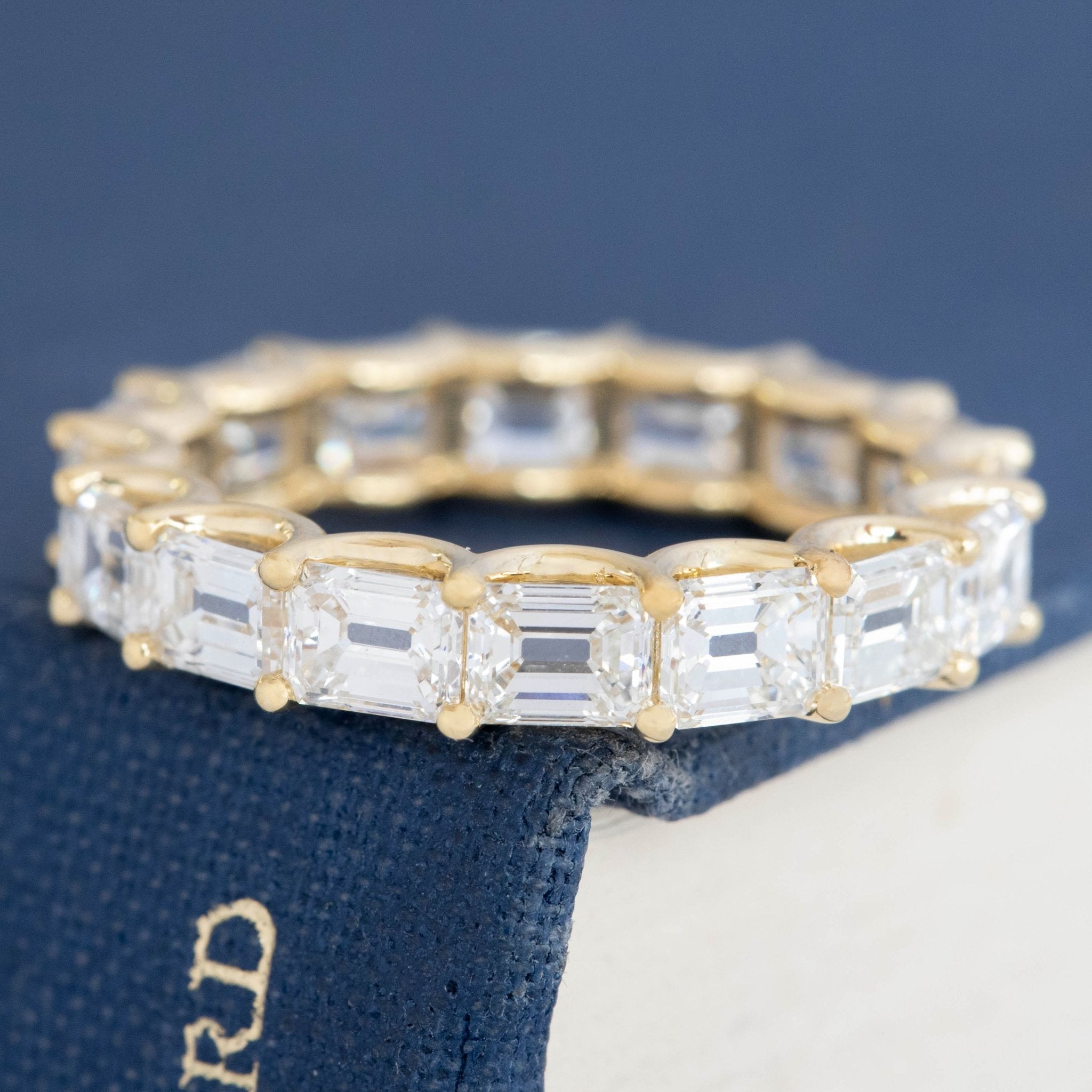 4.70ctw Emerald Cut Diamond Eternity Band