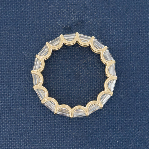 4.70ctw Emerald Cut Diamond Eternity Band