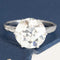 4.93ct Antique Old European Cut Diamond solitaire ring in platinum, GIA N VS2.
