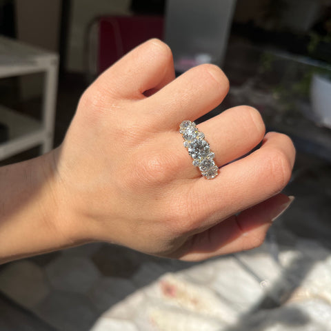 5.32ctw Antique Old European Cut Diamond Ring