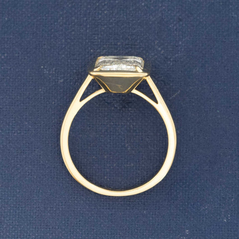 5.01ct Criss Cut Diamond Solitaire, GIA M SI1