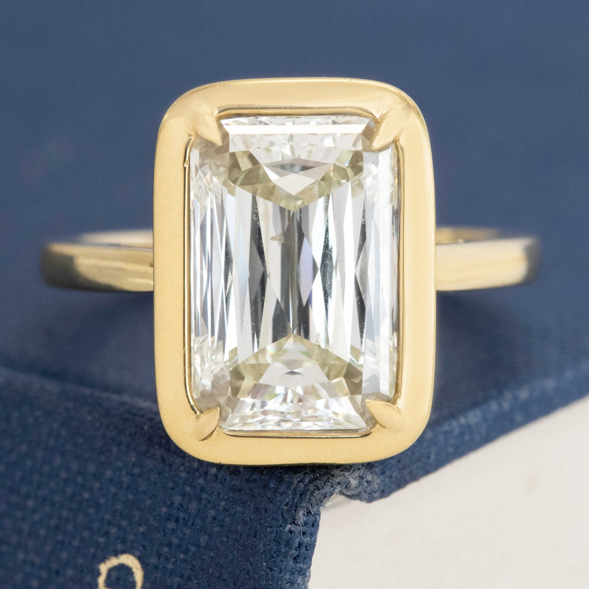 5.01ct Criss Cut Diamond Solitaire, GIA M SI1