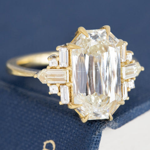 5.07ct Criss-Cut Diamond Ring, GIA M SI2