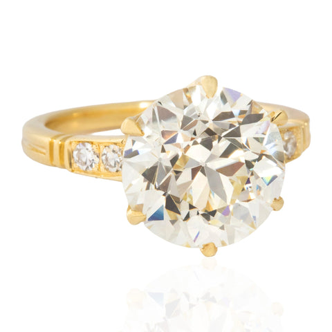 5.03ct Transitional Cut Diamond Ring, GIA