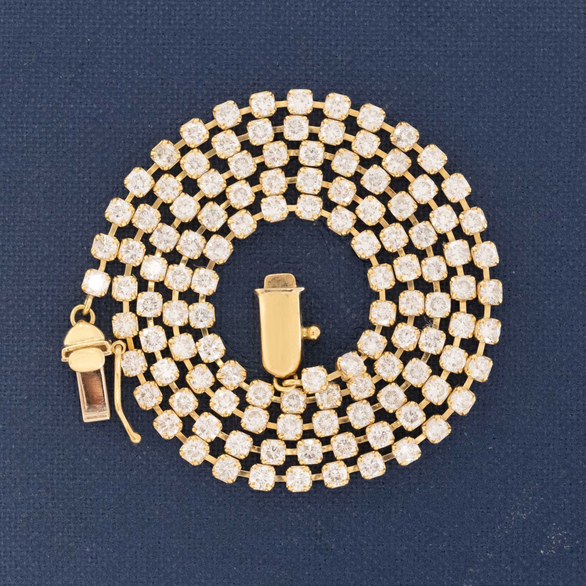 5.05ctw Round Brilliant Cut Diamond Tennis Necklace
