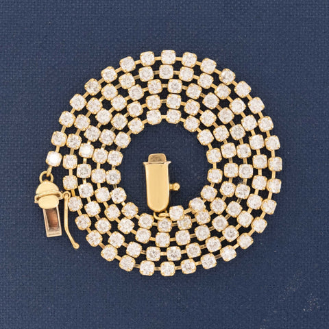 5.05ctw Round Brilliant Cut Diamond Tennis Necklace
