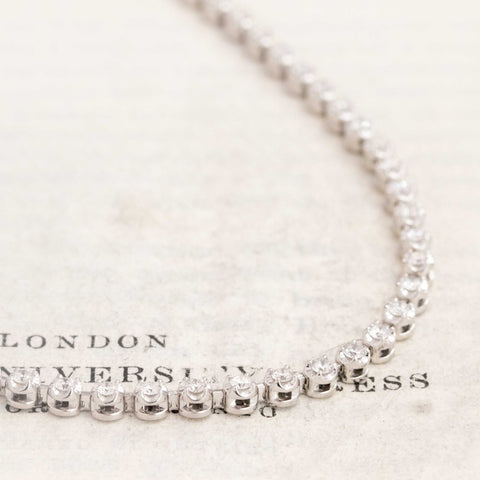 .50ctw Round Brilliant Cut Diamond Line Necklace