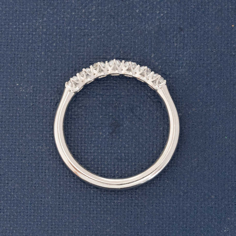 .51ctw Petite Old Mine Cut Diamond 7-Stone Band